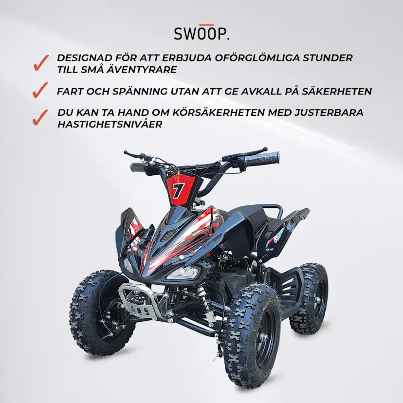 El-Fyrhjuling Swoop Adventurer 1000W