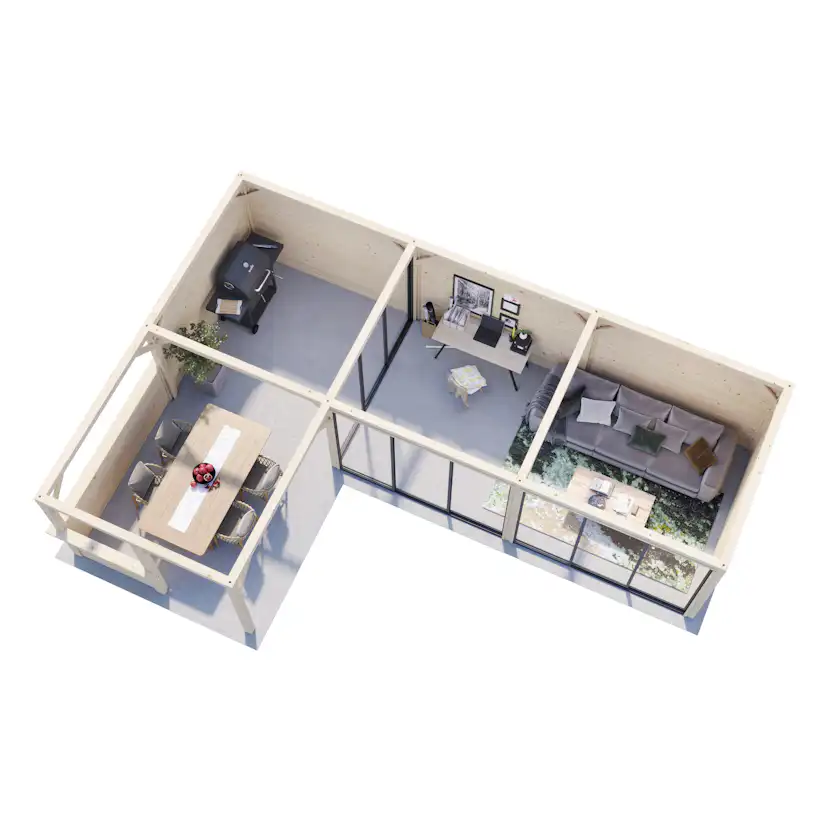 Uterum Palmako Bianca 33,2 m2 Set 220 Slide