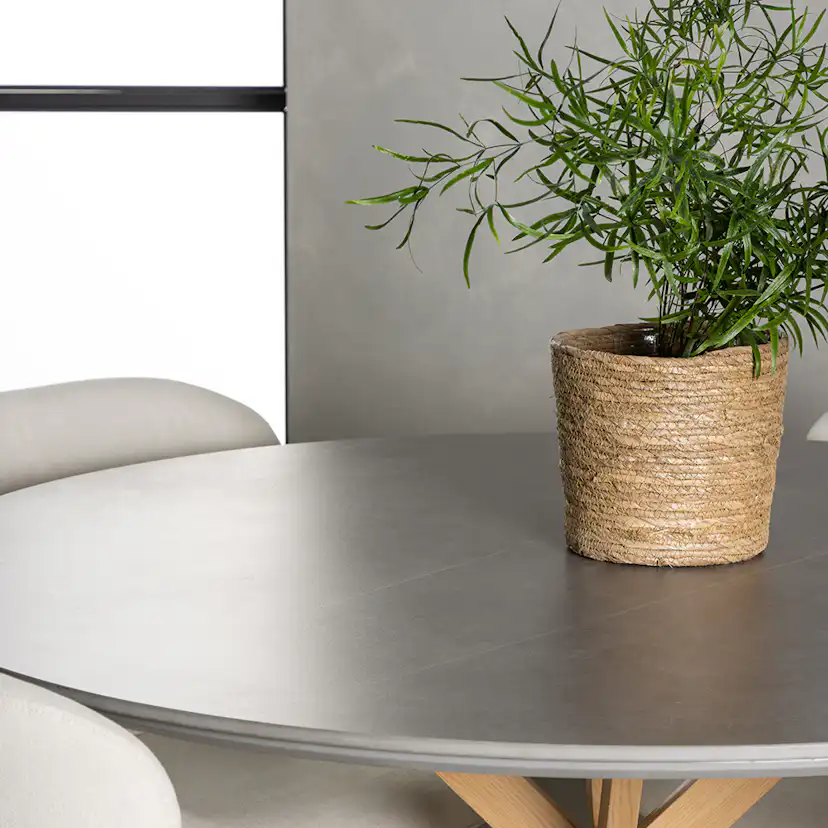 Matgrupp Venture Home Piazza Ø120 cm med 4 st Lilja stolar