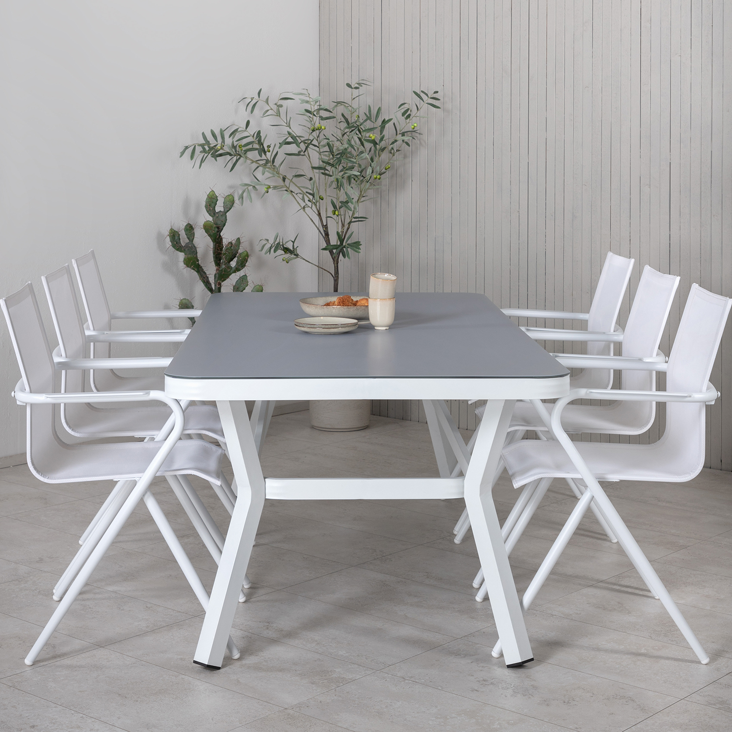 Matgrupp Venture Home Virya 160x90 cm med 6 Alina Matstolar