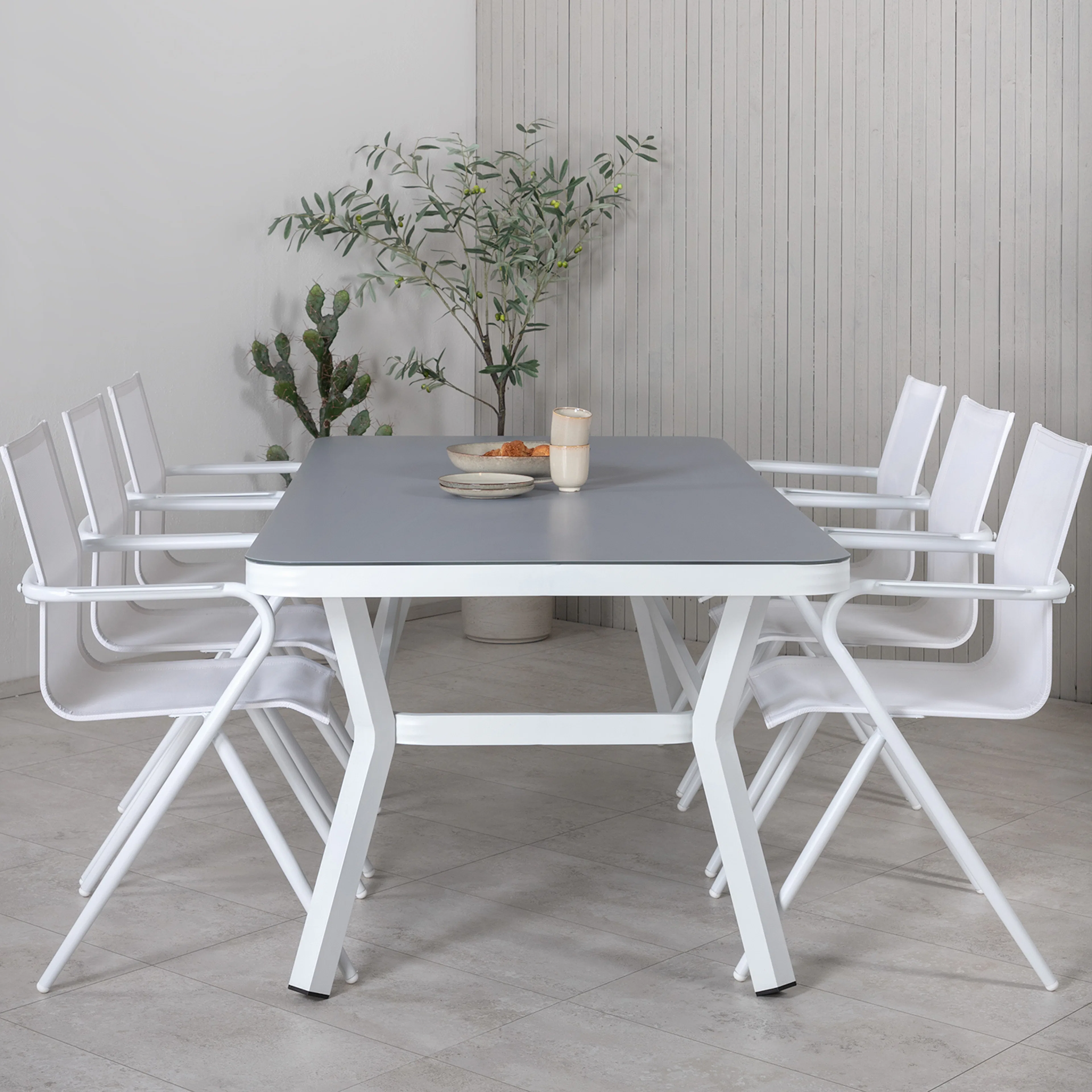 Matgrupp Venture Home Virya 160x90 cm med 6 Alina Matstolar