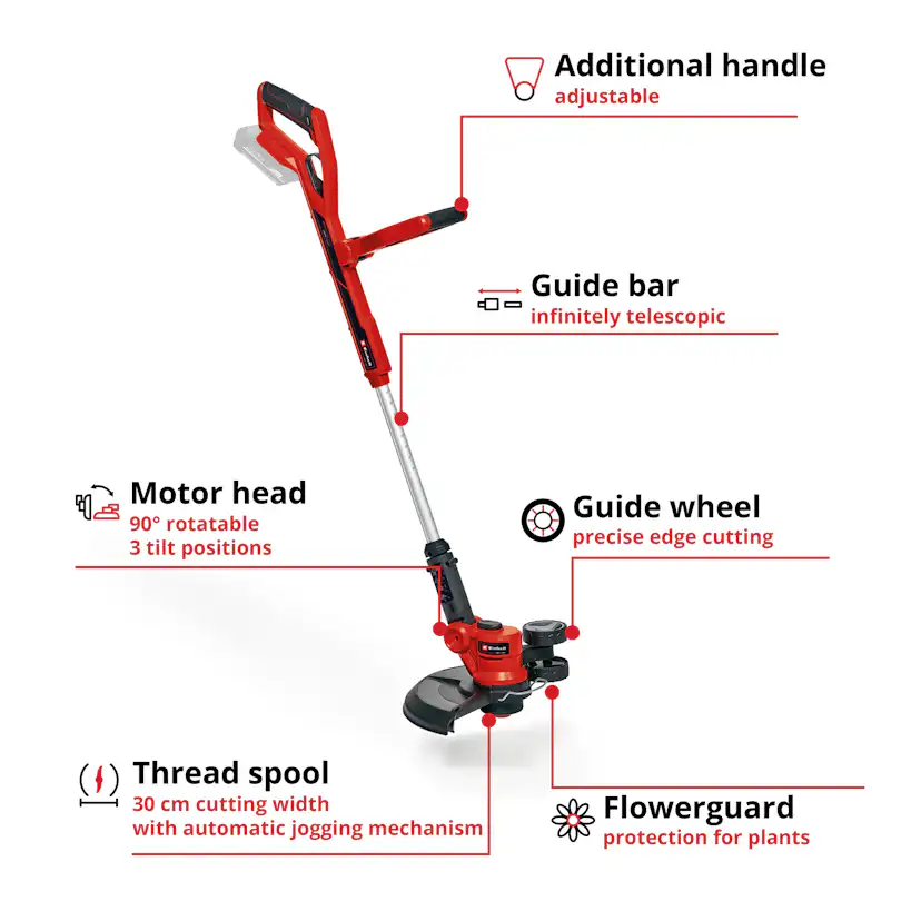 Grästrimmer Einhell GE-CT 18V Utan Batteri & Laddare
