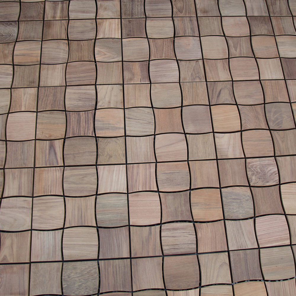 Trall Strand Stainless Teak Deltaplattan 30x30 Typ I