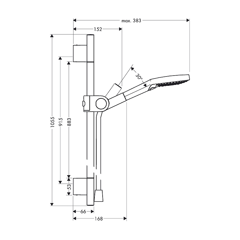 Duschset Axor Uno2 3jet