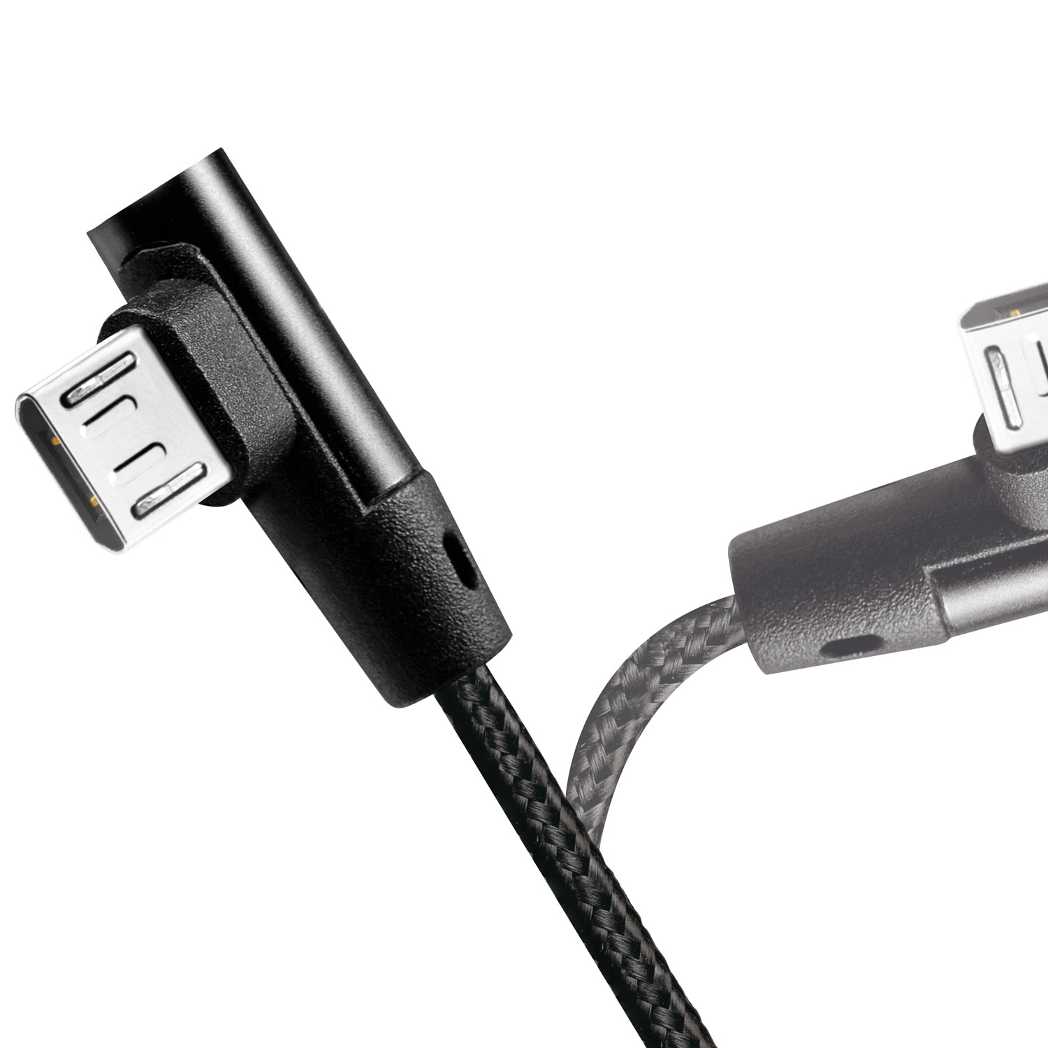 Vinklad MicroUSB-kabel LogiLink USB 2.0 15W 1 m