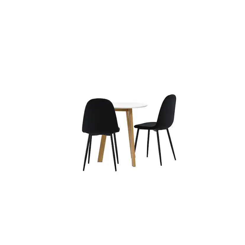 Matgrupp Venture Home Leonora Ø65 cm med 2 st Polar stolar