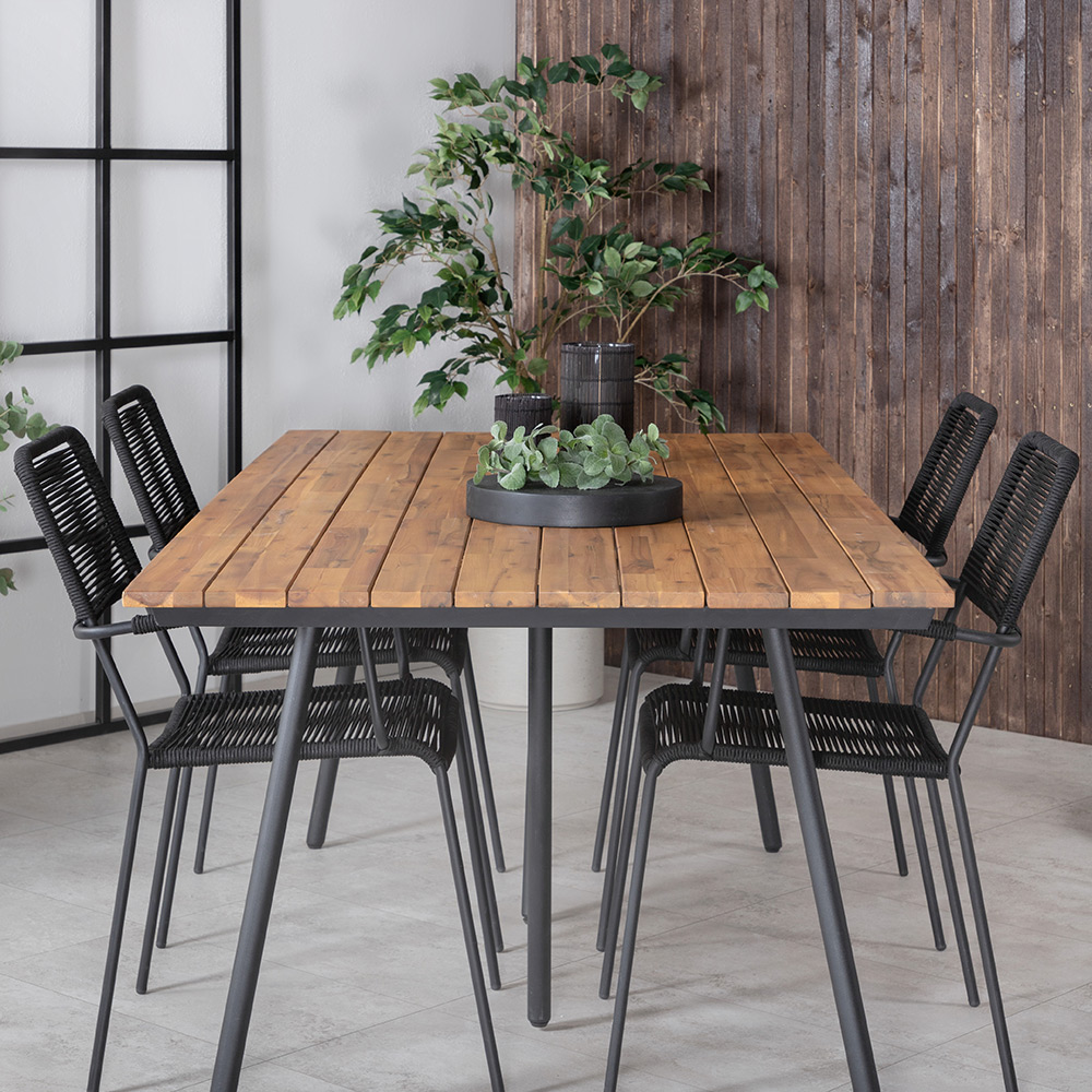 Matgrupp Venture Home Chane med 4 Lumi Matstolar