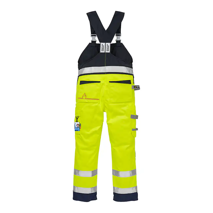 Flamskyddad Hängselbyxa Varsel Fristads 1075