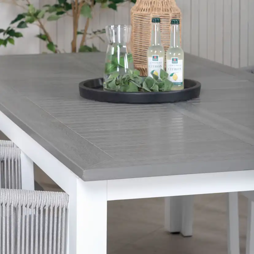 Matgrupp Venture Home Aleyna Vit med 6 Virya Matstolar