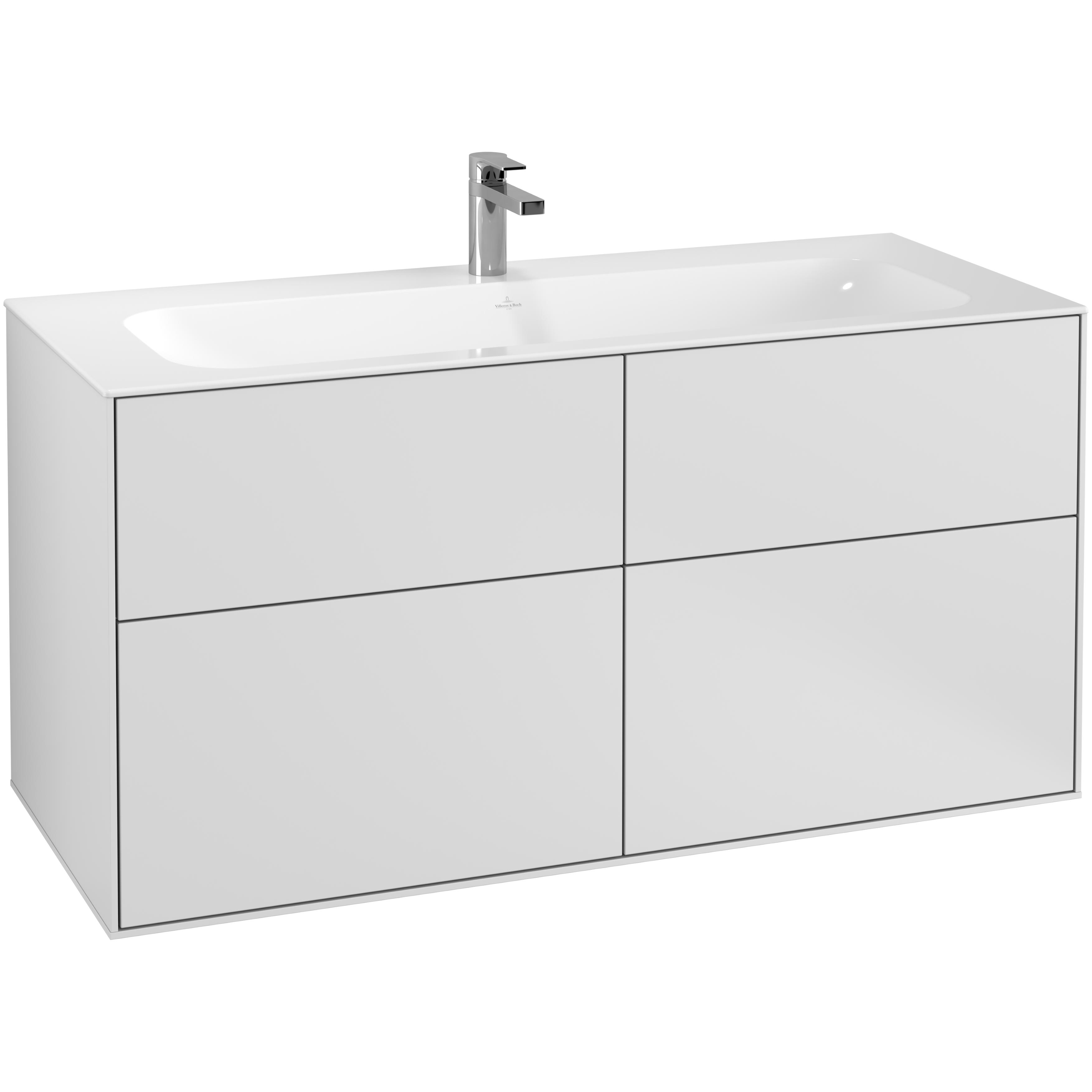 Tvättställsskåp Villeroy & Boch Finion med 4 Lådor för Inbyggt Tvättställ