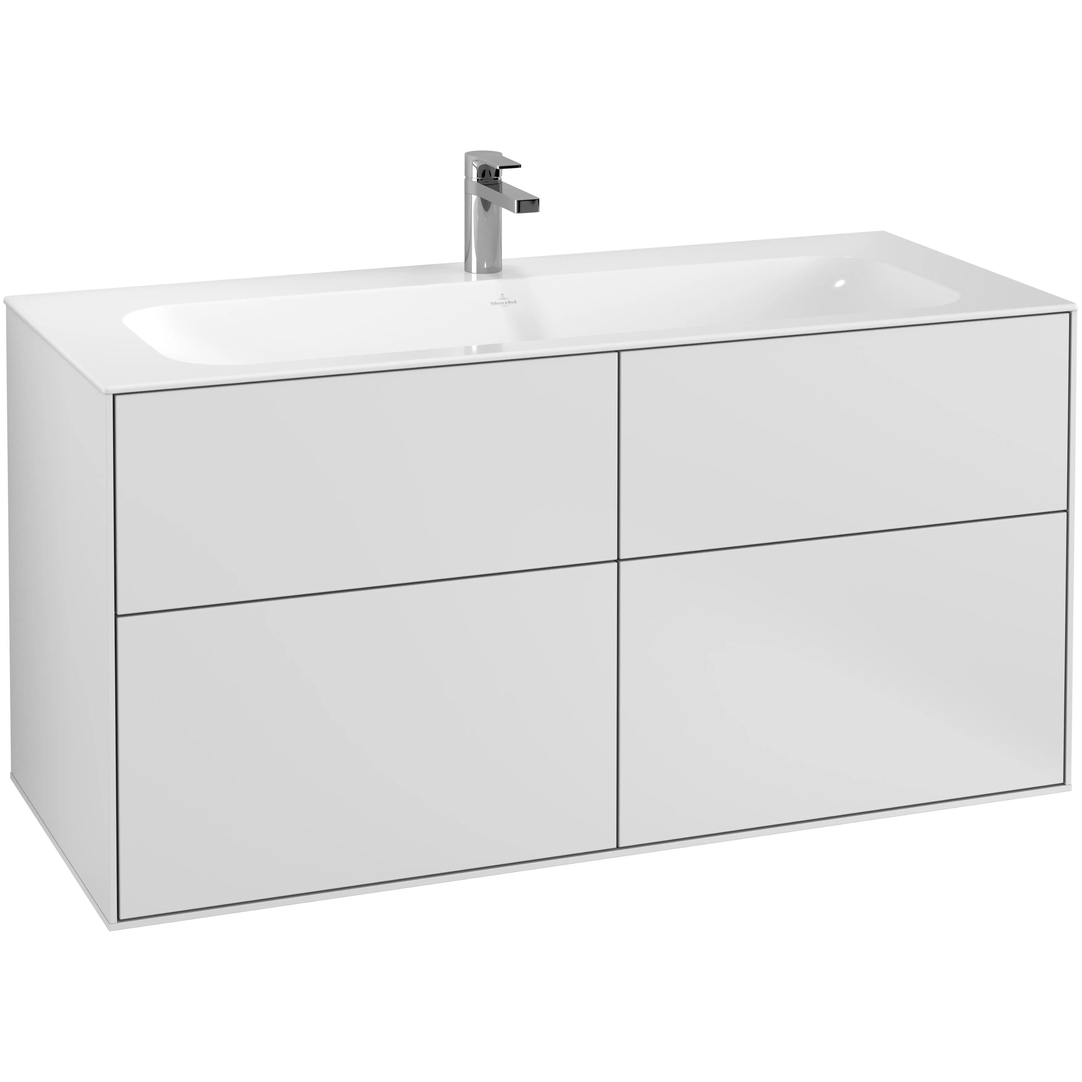 Tvättställsskåp Villeroy & Boch Finion med 4 Lådor för Inbyggt Tvättställ