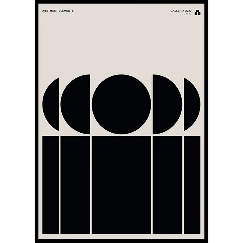 Poster Gallerix Abstract Elements No1