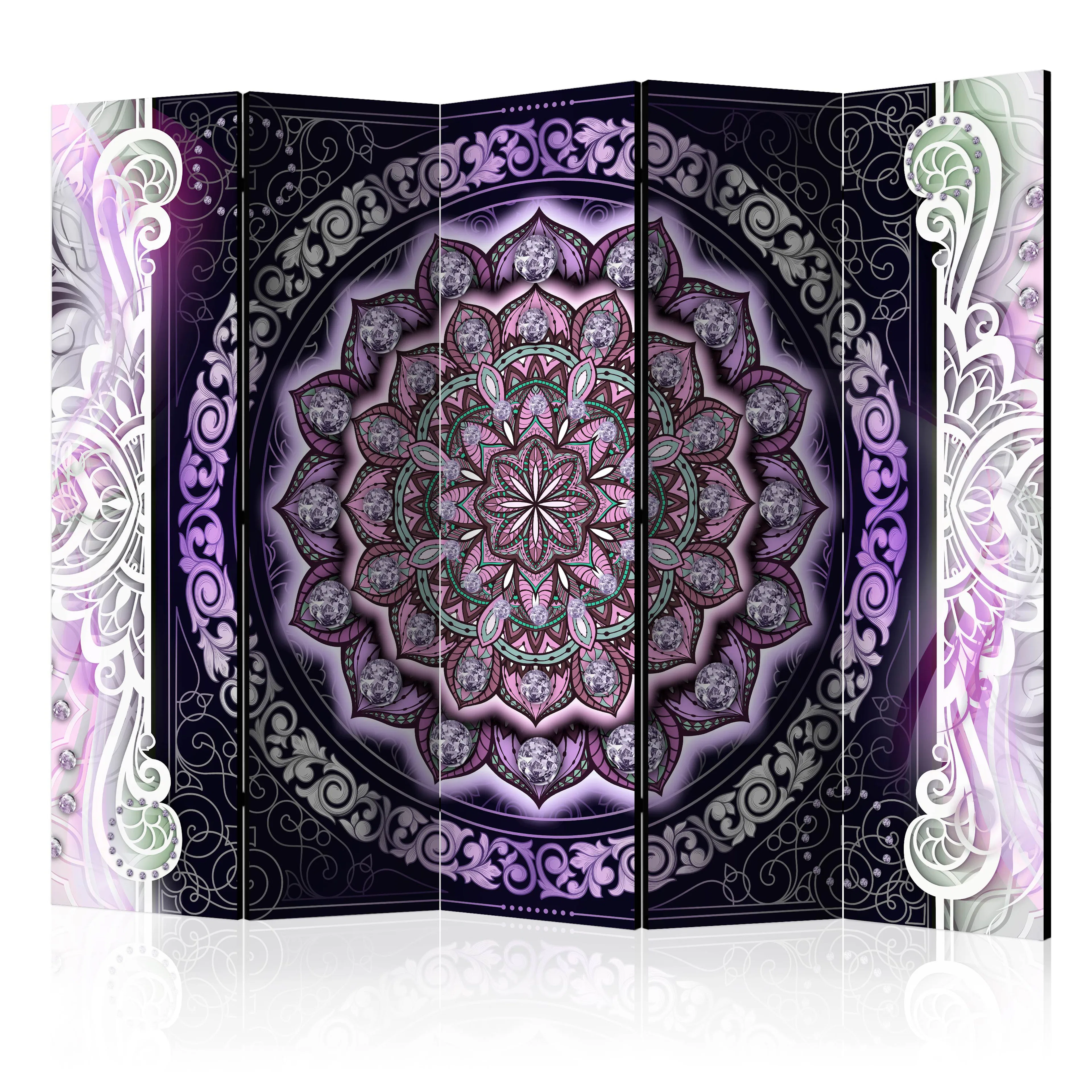 Rumsavdelare Arkiio Round Stained Glass Violet II 225x172 cm