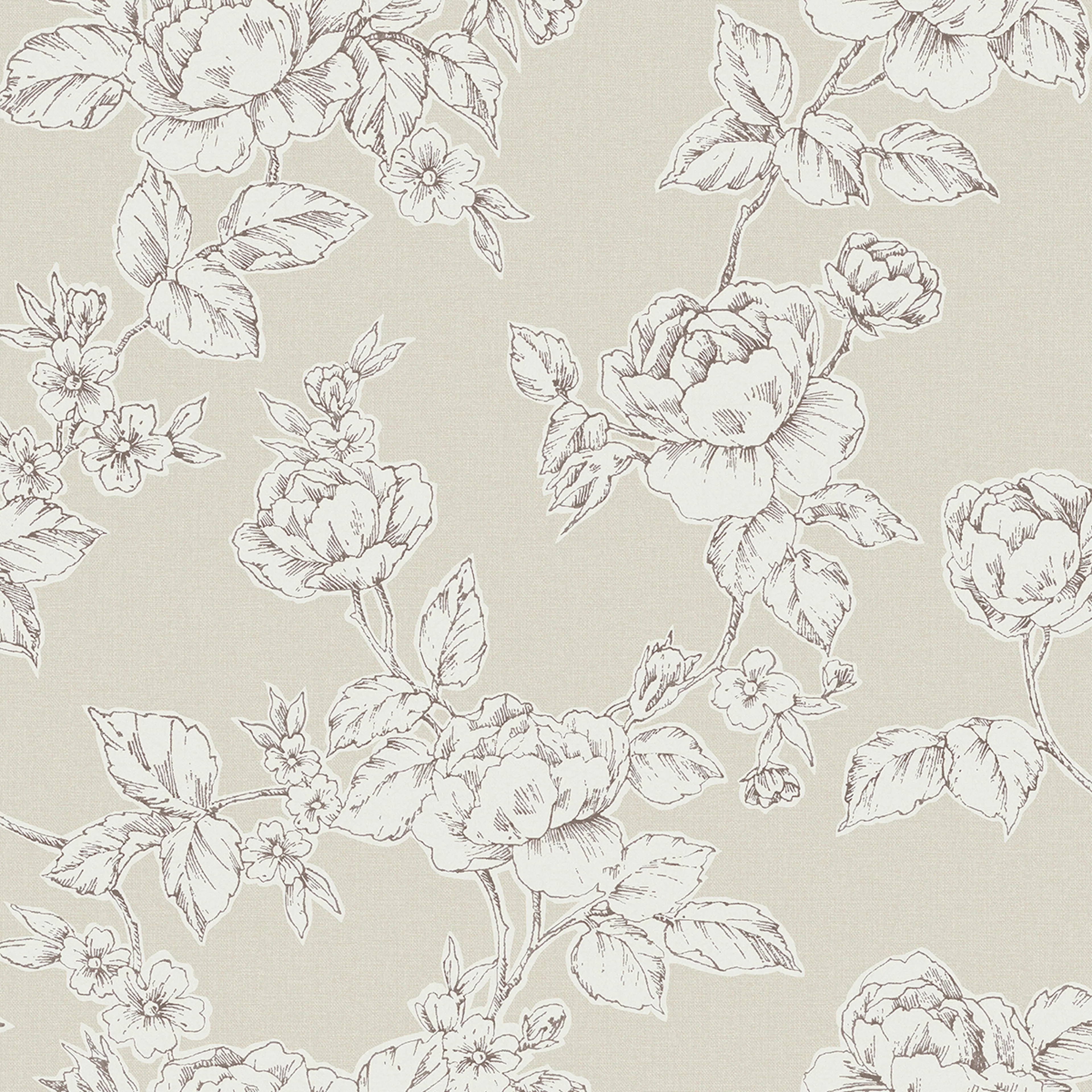 Tapet Laura Ashley Pollington Roses Naturell