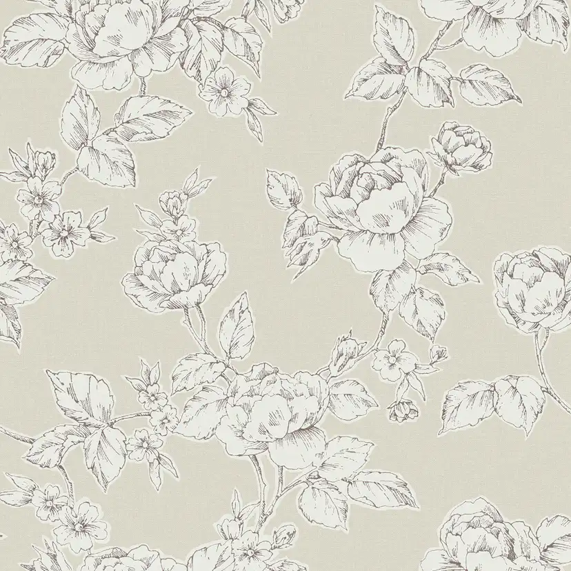 Tapet Laura Ashley Pollington Roses Naturell