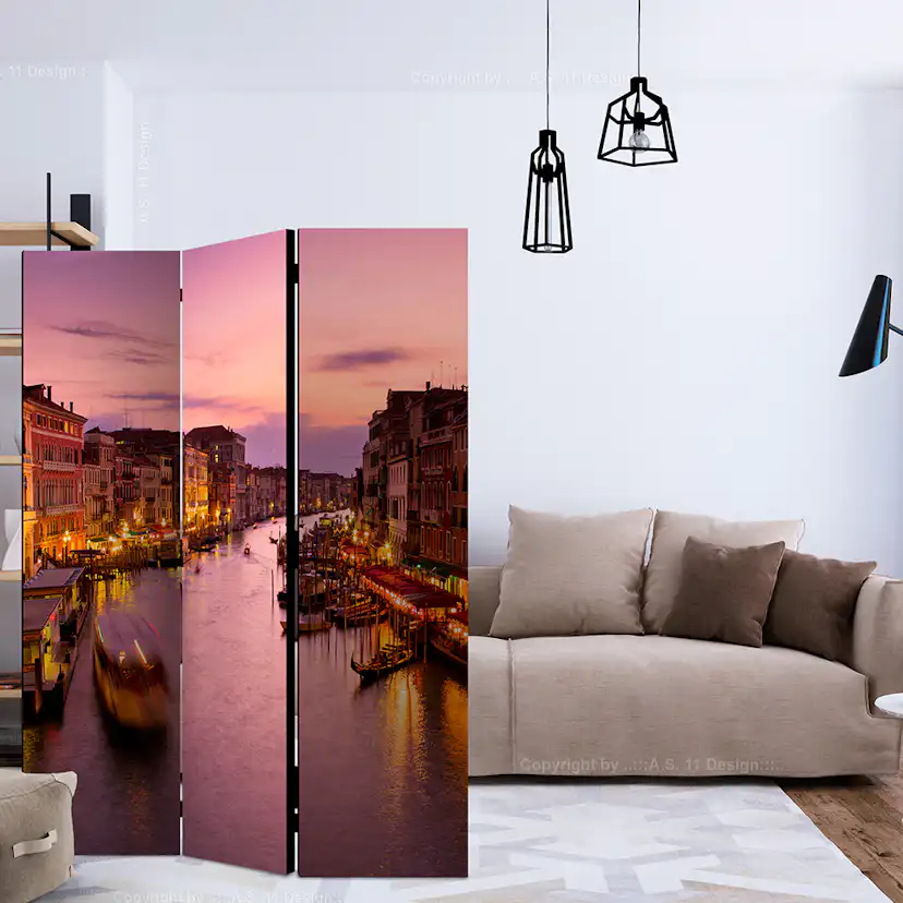 Rumsavdelare Arkiio City Of Lovers Venice By Night 135x172 cm