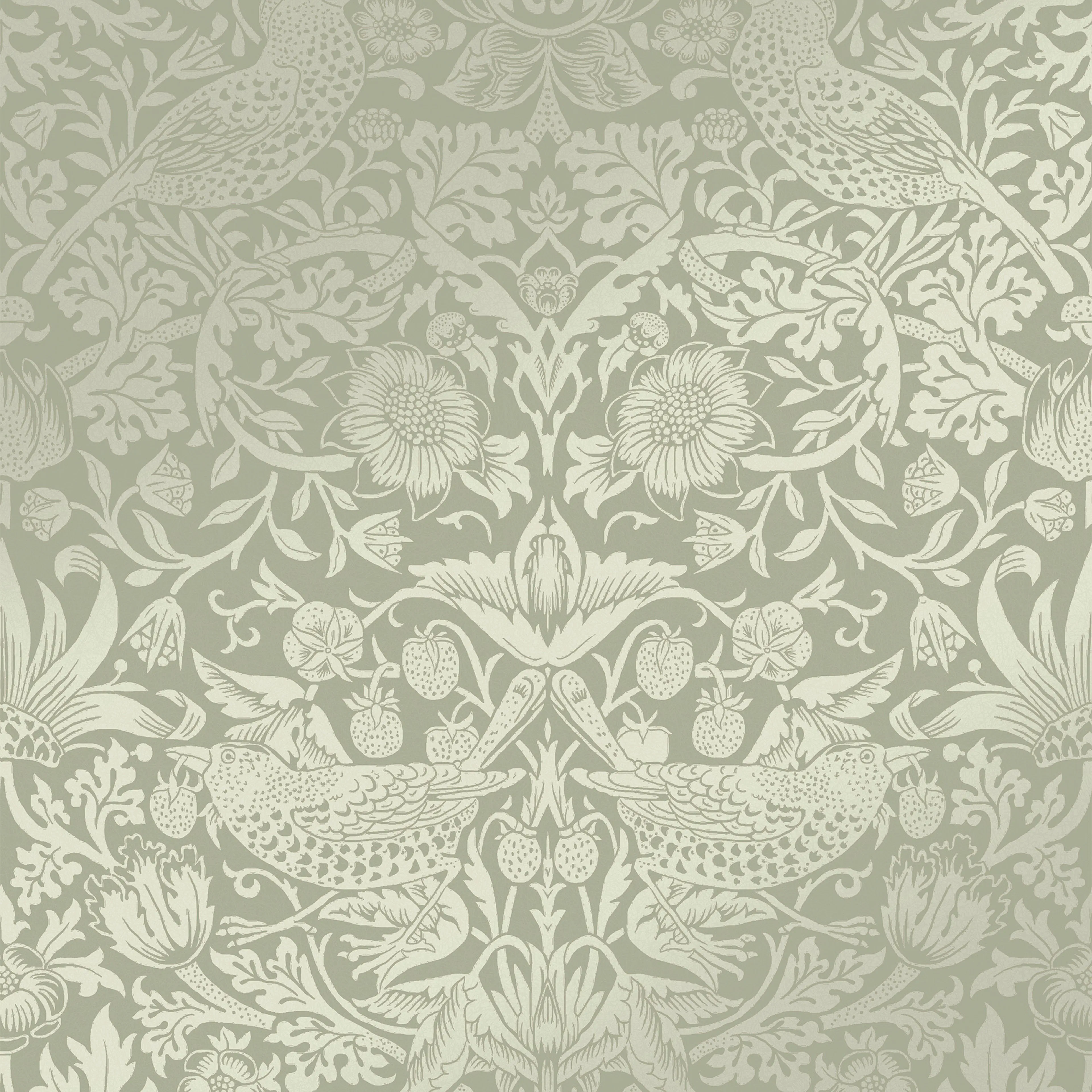 Tapet William Morris At Home Strawberry Thief Fibrous 124237