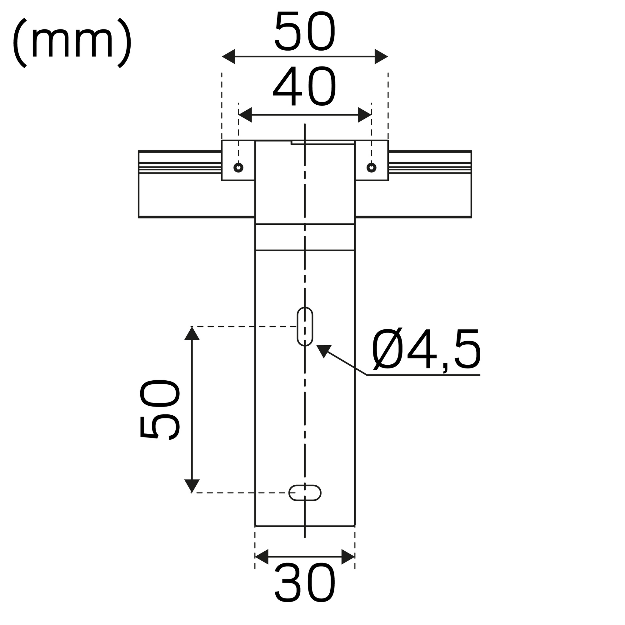 Förlängningsarm Hide-a-lite Profil Alu 2-pack