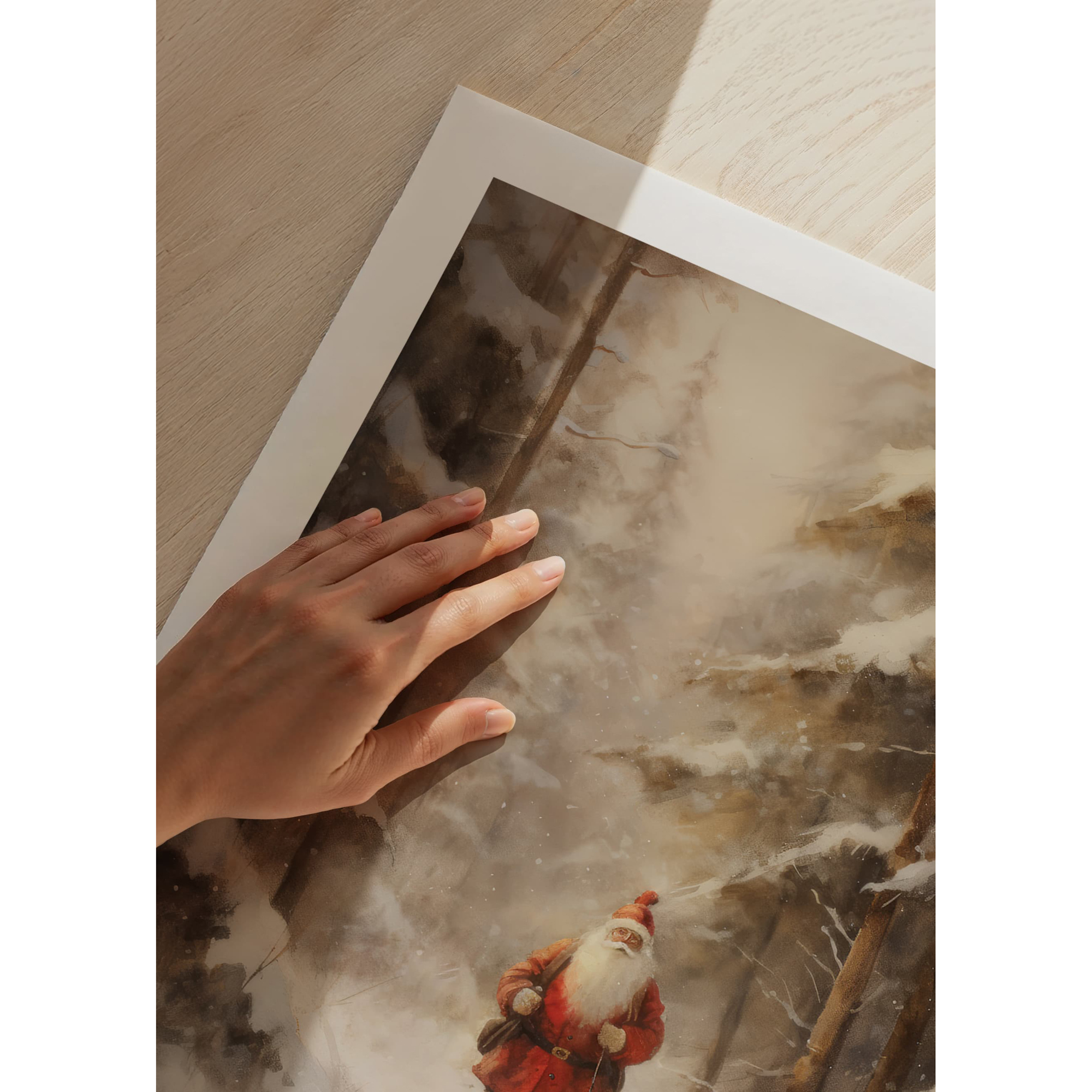 Poster Gallerix Santa Claus Winter Walk