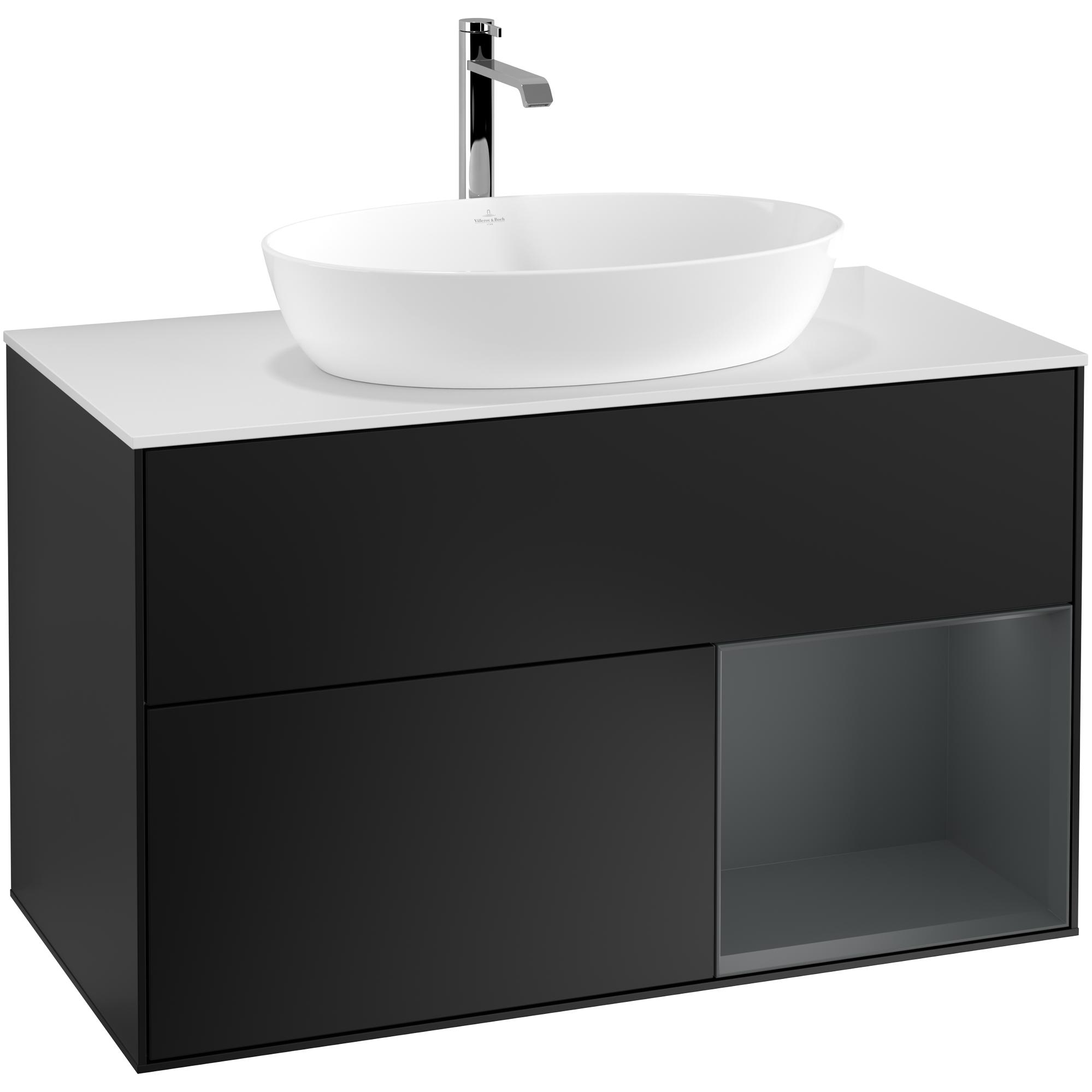 Tvättställsskåp Villeroy & Boch Finion med 2 Lådor Hylla och Bänkskiva för Fristående Tvättställ från Artis & Collaro