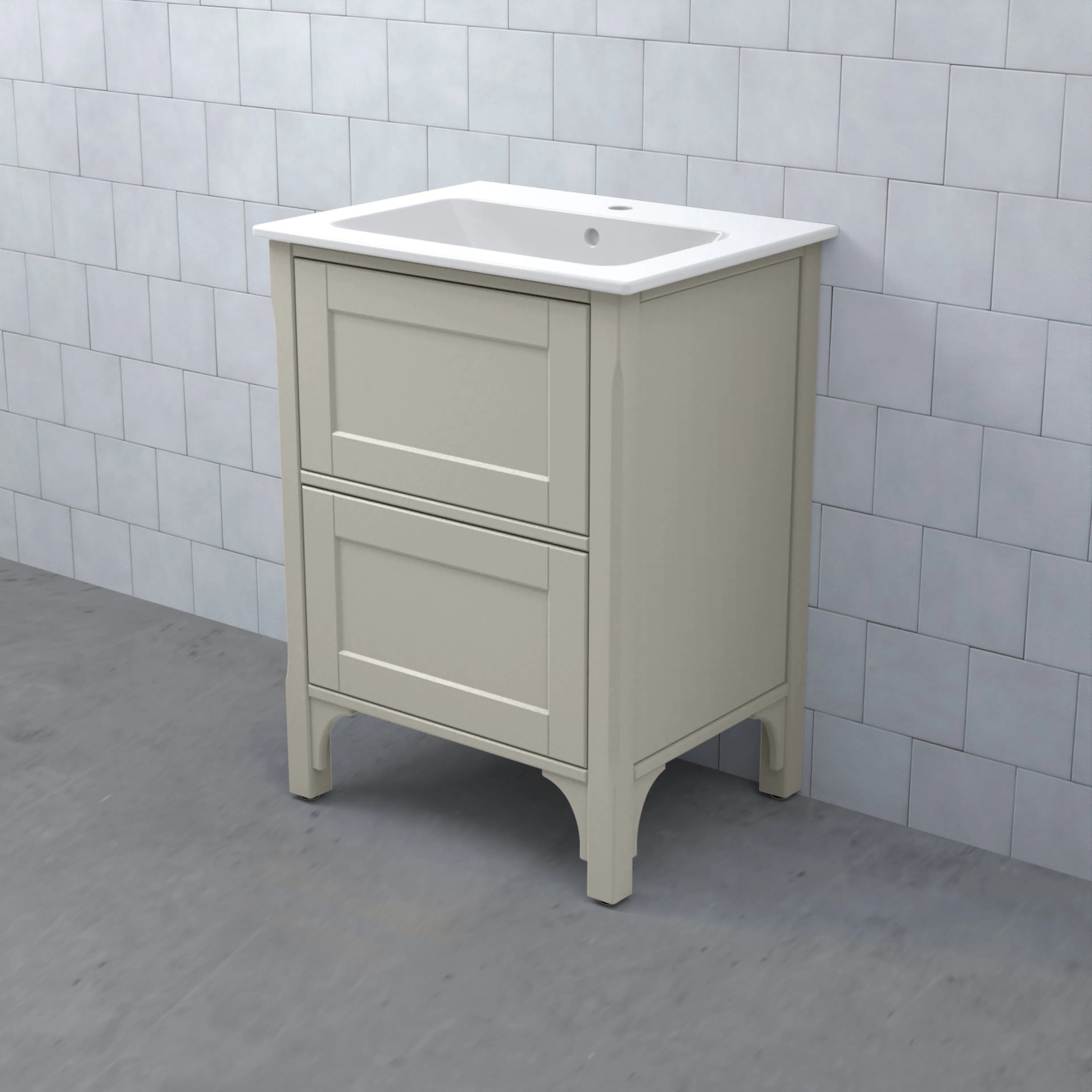 SAGA Kommod 60/49 Dälja Sand BxHXD: 590x830x470 mm, Dälja Sand