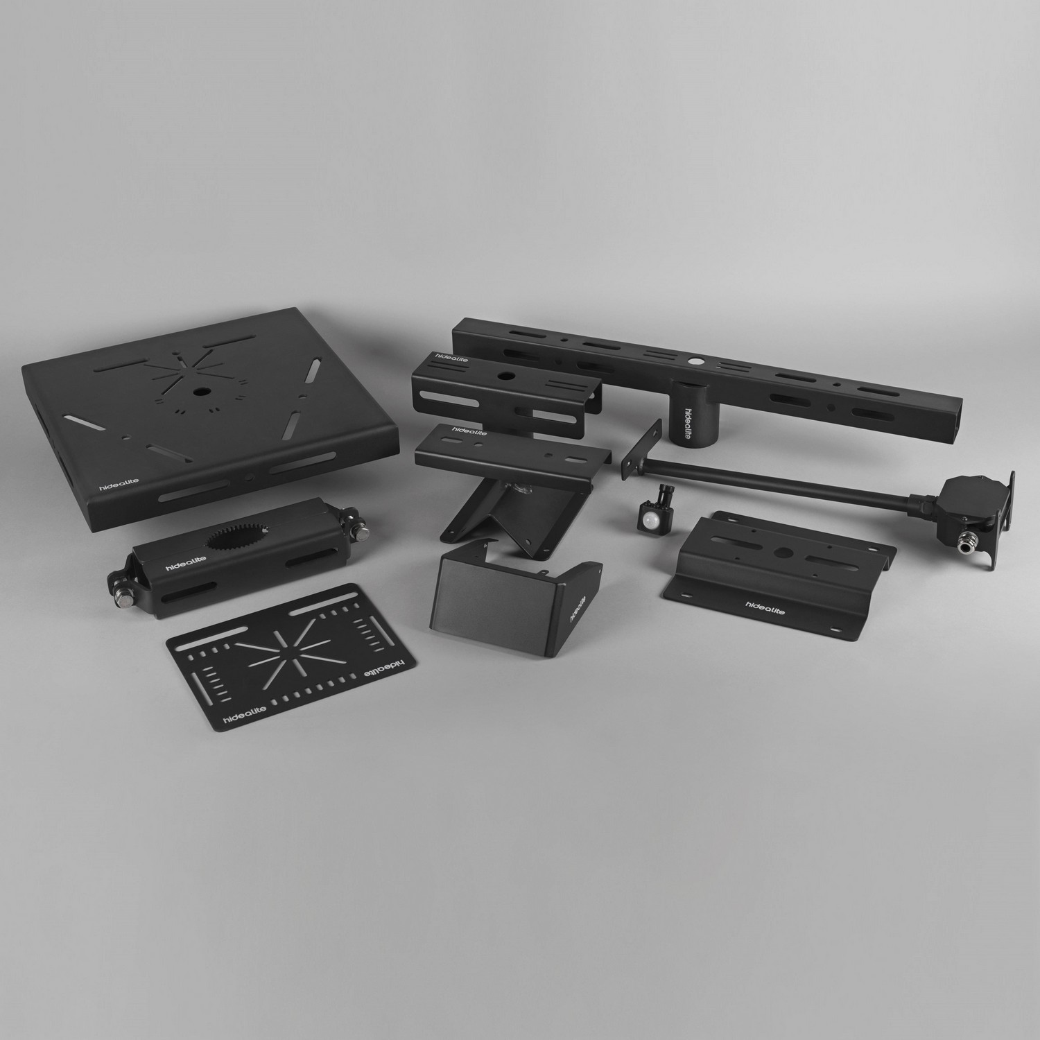 Stolptopp Hide-a-lite Linjär 2-4 Arm Svart