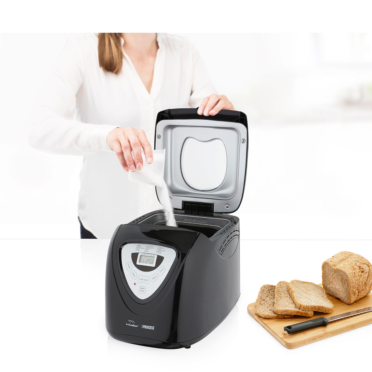 Bakmaskin Princess Black 900g 15 Program Digital