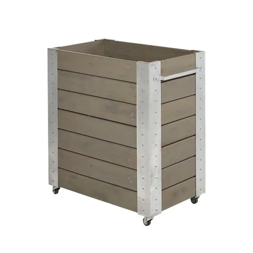 Blomlåda PLUS Cubic Gråbrun 87x50x95 cm