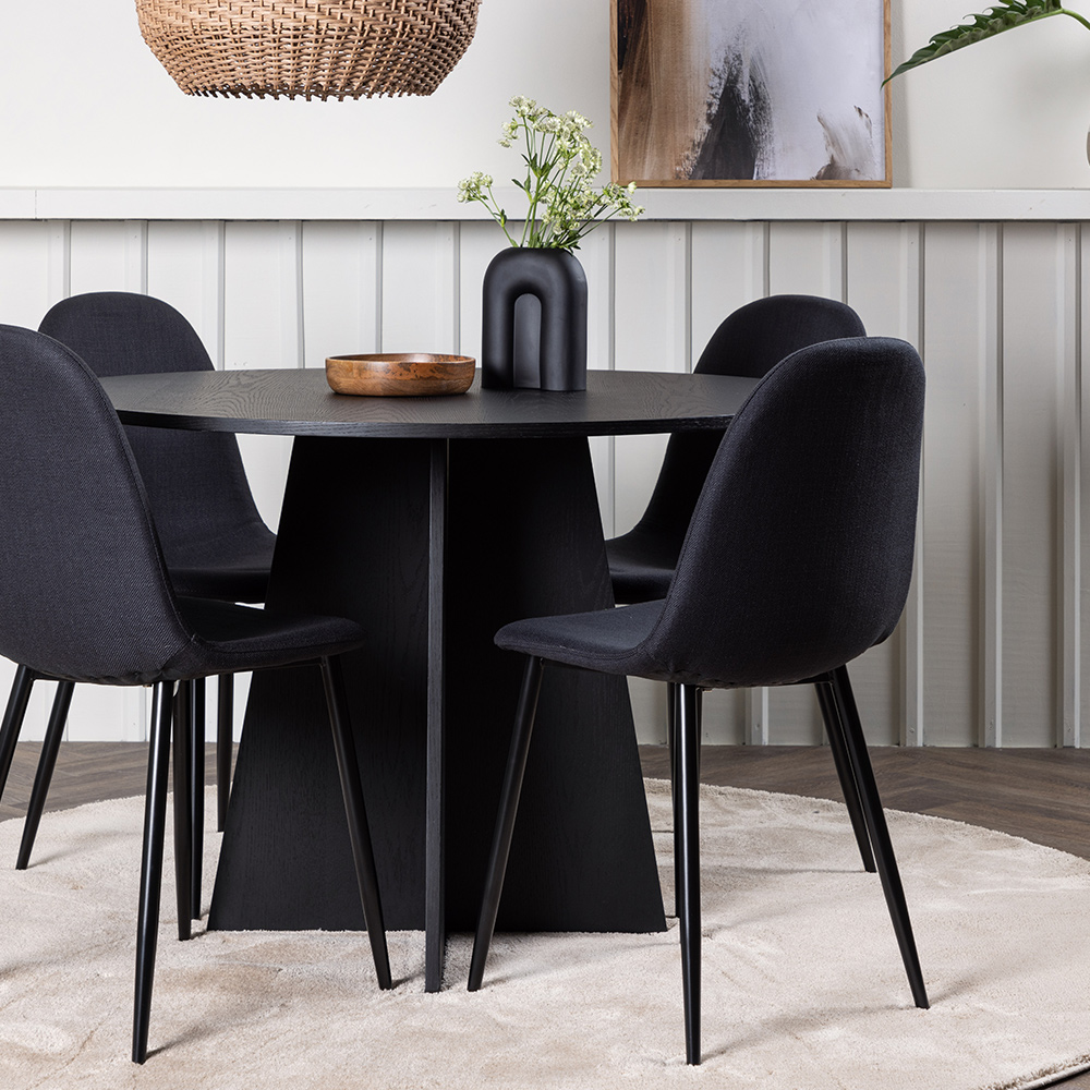 Matgrupp Venture Home Bootcut Ø110 cm med 4 Polar Stolar