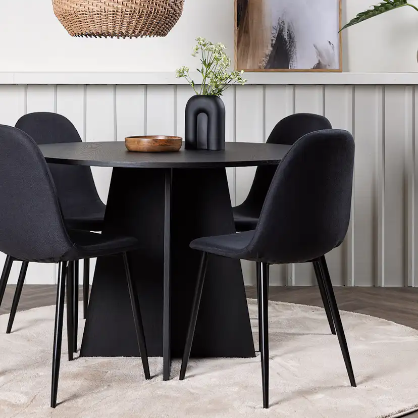 Matgrupp Venture Home Bootcut Ø110 cm med 4 Polar Stolar