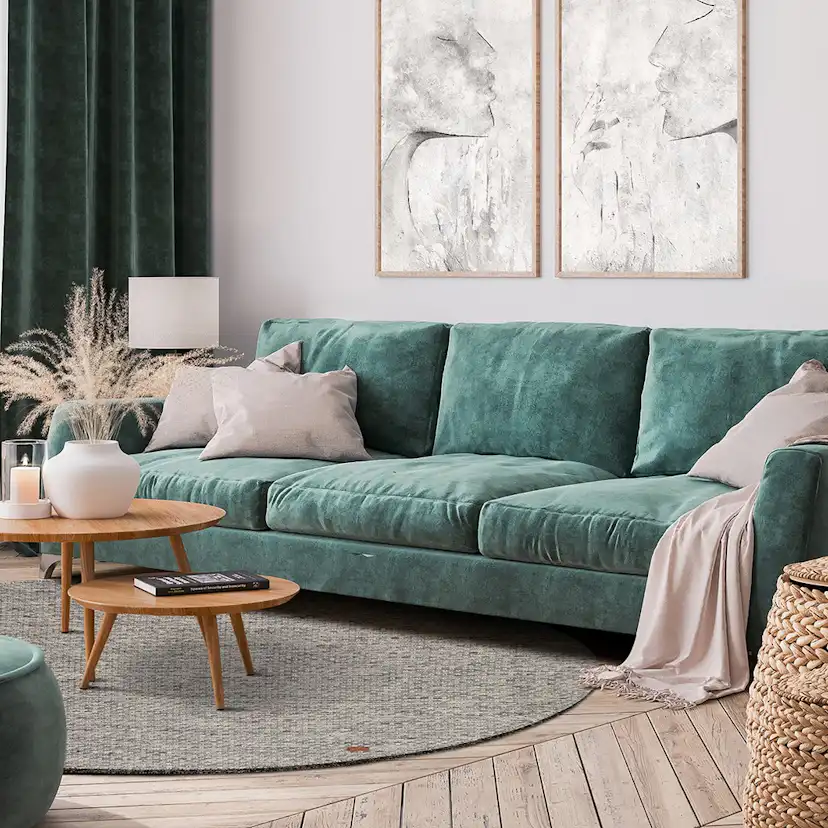 Handvävd Matta KM Carpets Torekov Rund Ull