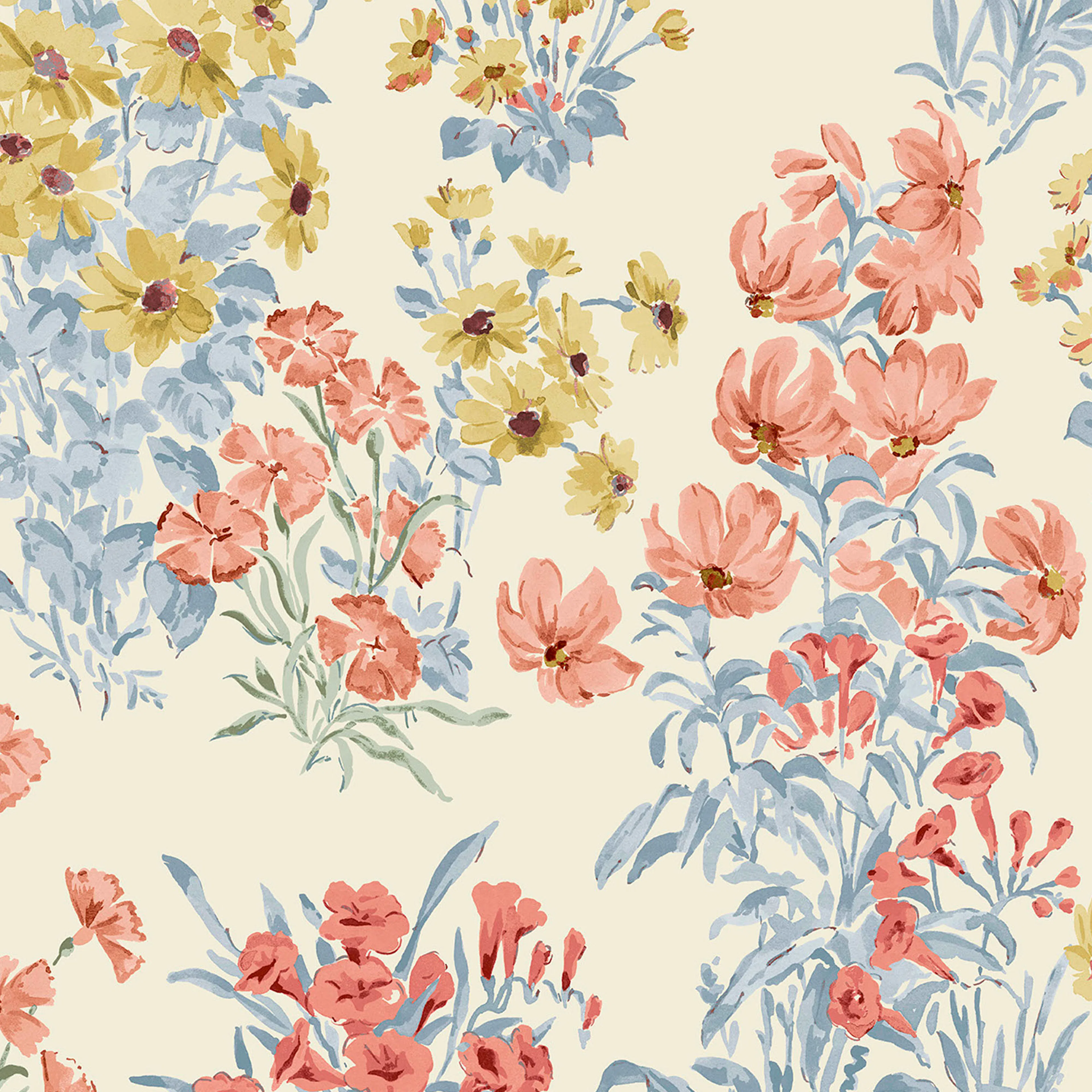 Tapet Laura Ashley Megan Ochre Gul 122742