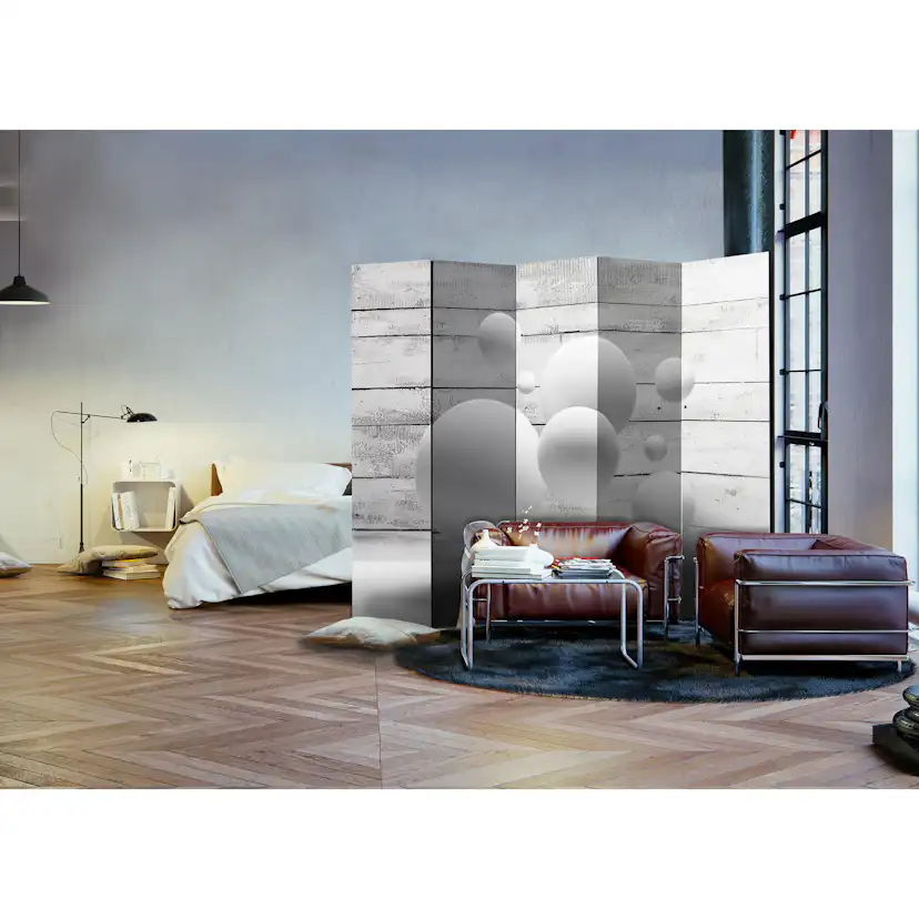 Rumsavdelare Arkiio Balls II Grå/Vit 225x172 cm