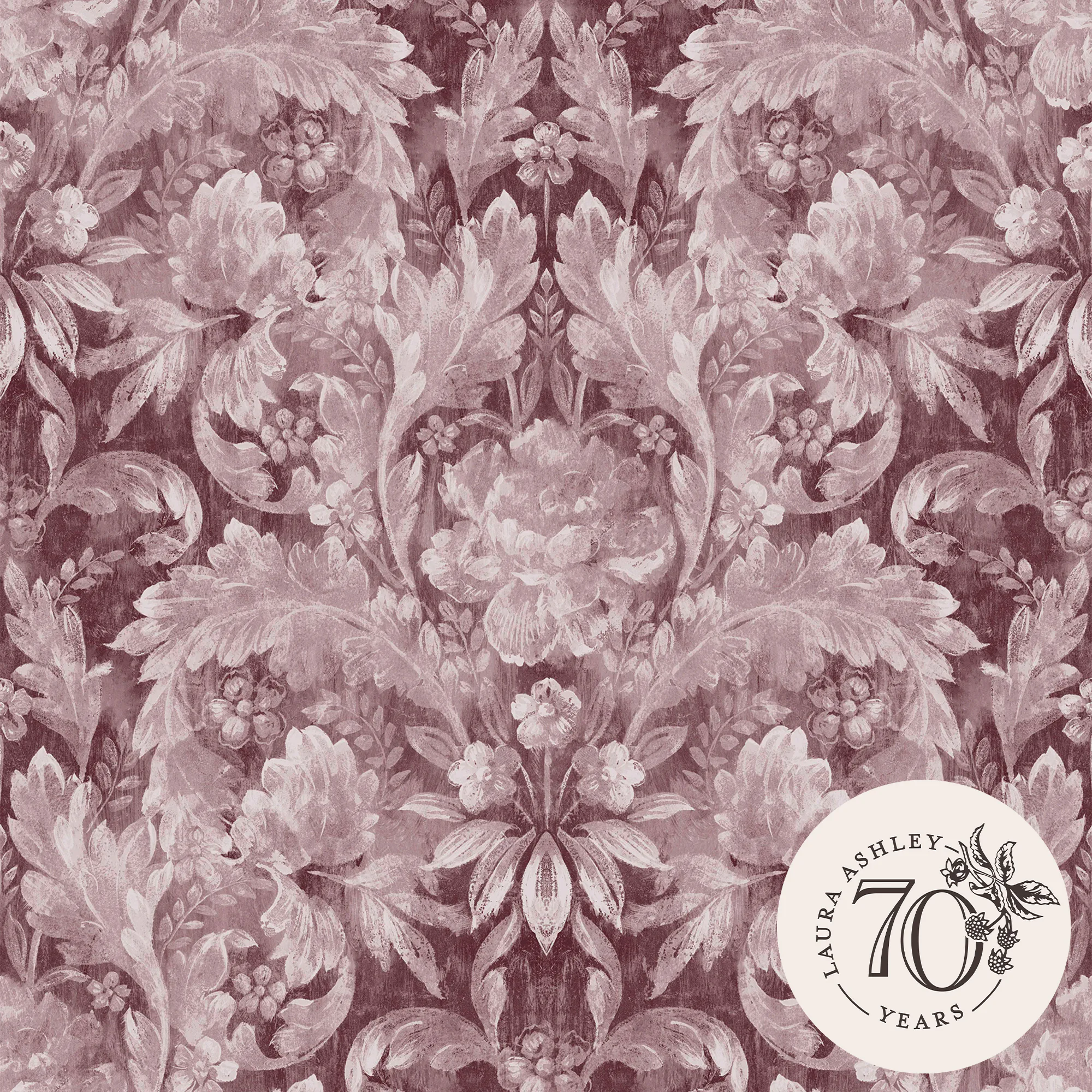 Tapet Laura Ashley Apolline Pale Blackberry 121085