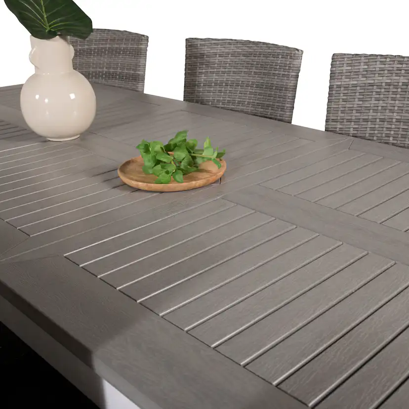 Matgrupp Venture Home Aleyna 160/240 med 8 Milwa Stolar
