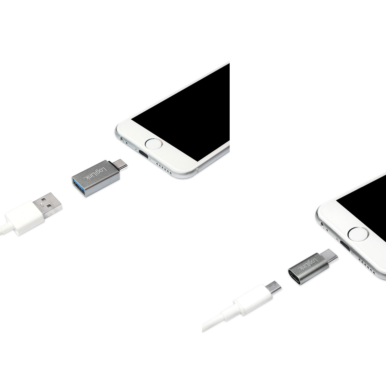 USB-C till USB + USB-C MicroUSB LogiLink