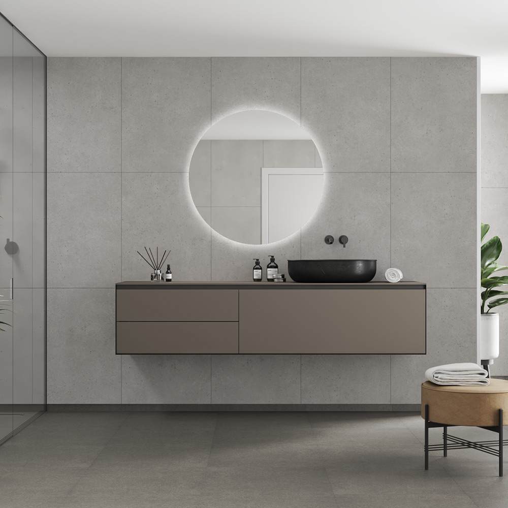 Våtrumsskiva Fibo 2490-M6080 GEM Rough Cement 10x620x2400 mm