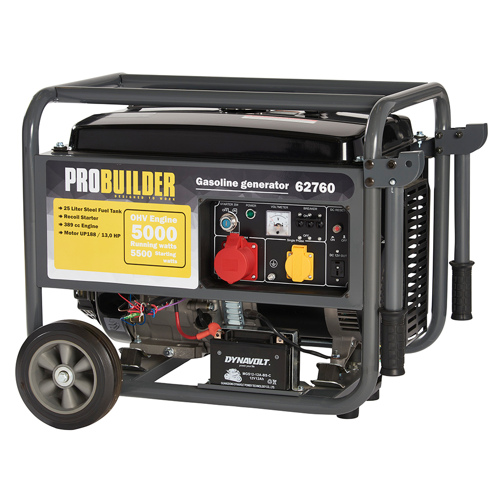 Elverk Probuilder 5000W/Max 5500W (Schuko) 389 cc