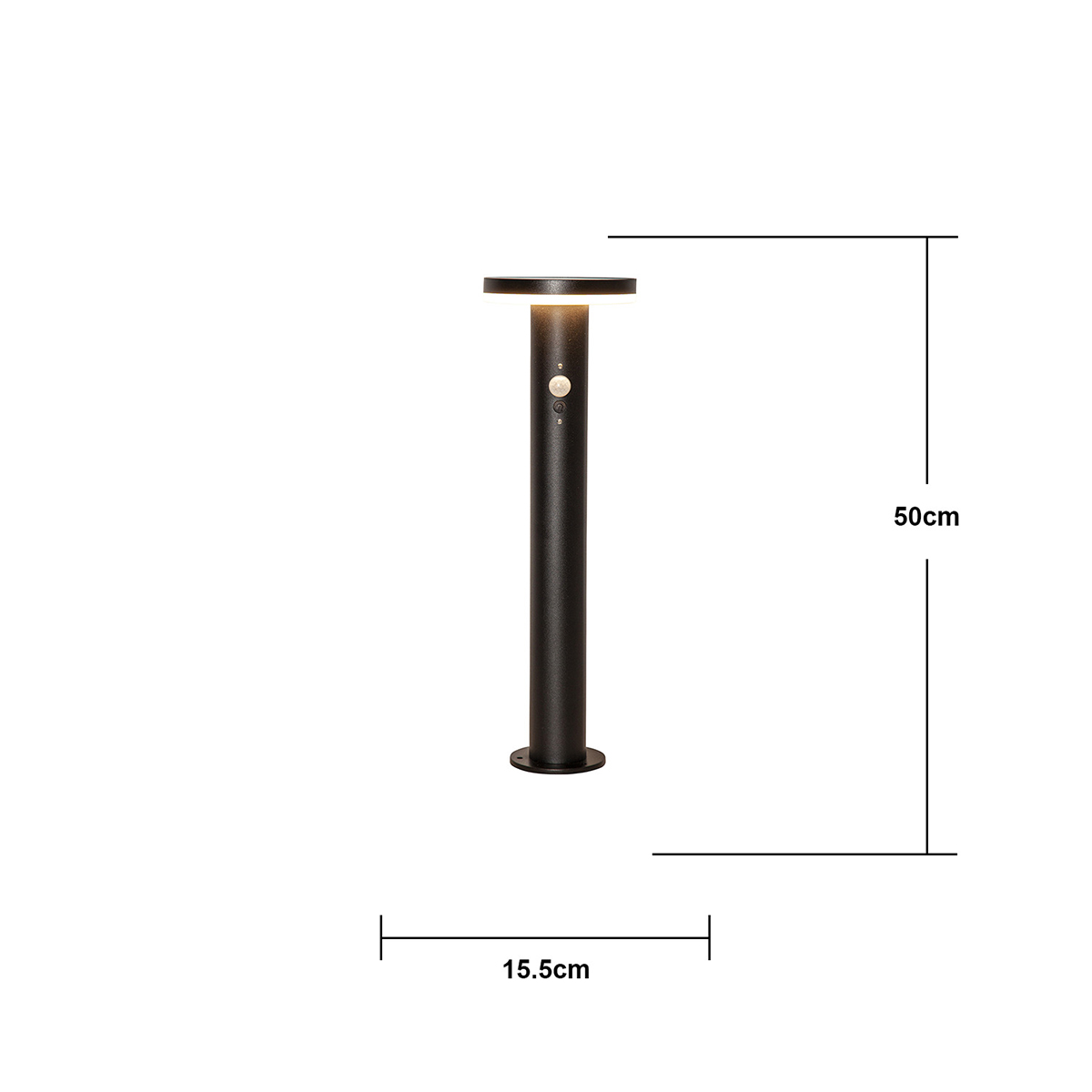 Solcell Pollare Star Trading Valletta LED