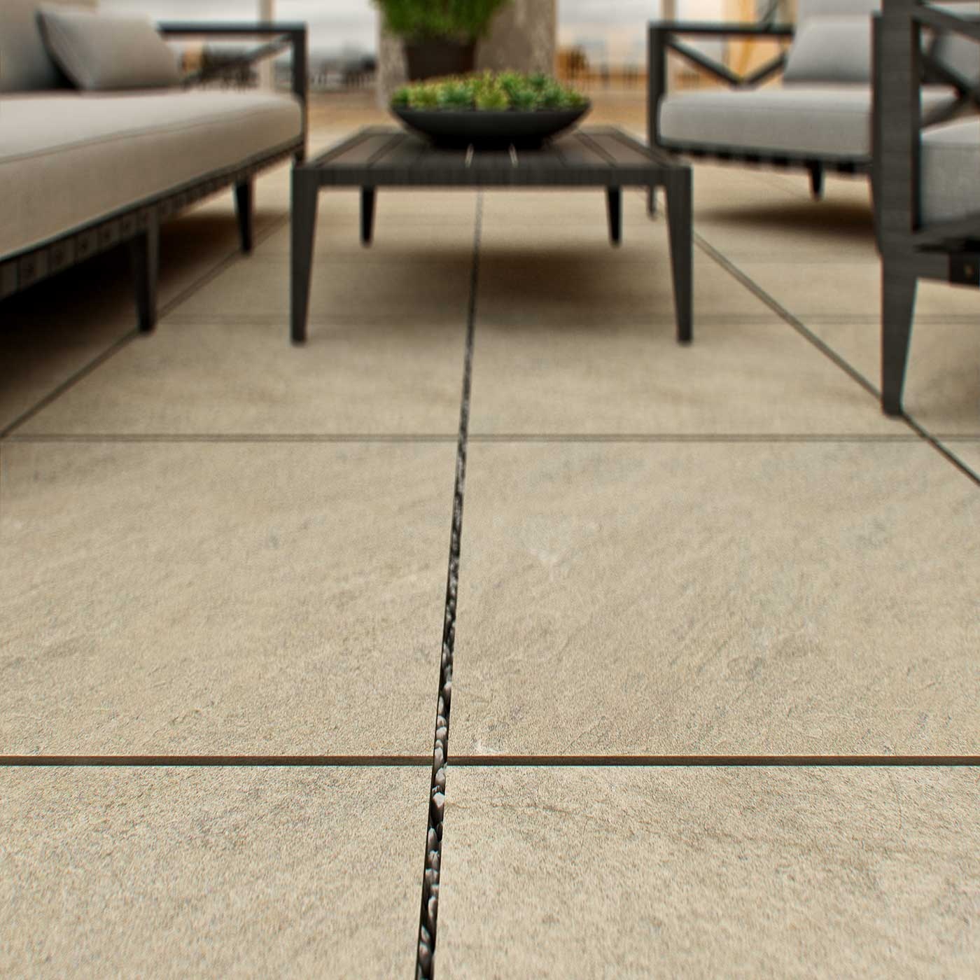 Uteklinker Tenfors Pietra Serena Cream 60x60 cm