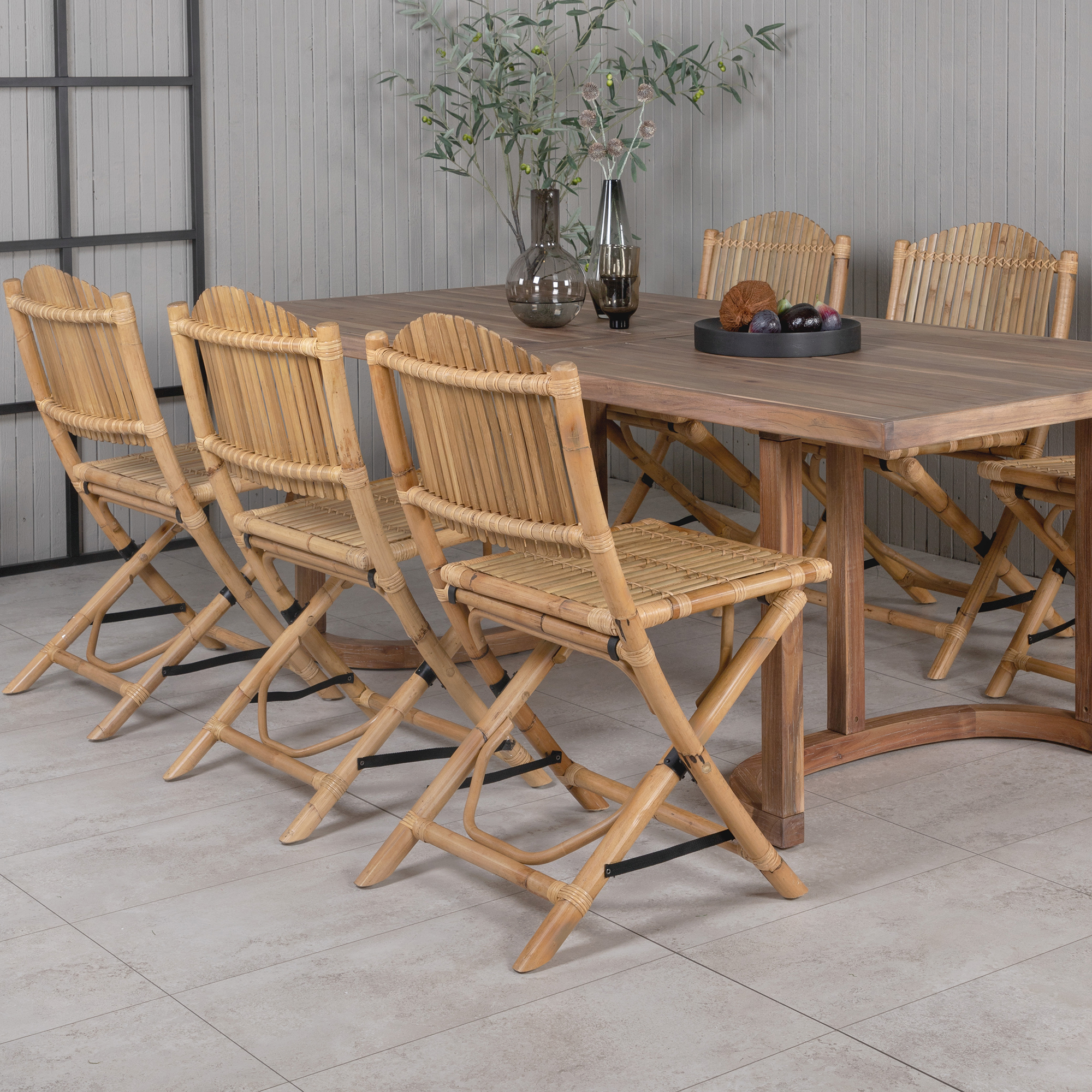 Matgrupp Venture Home Erica med 6 Cane Stolar