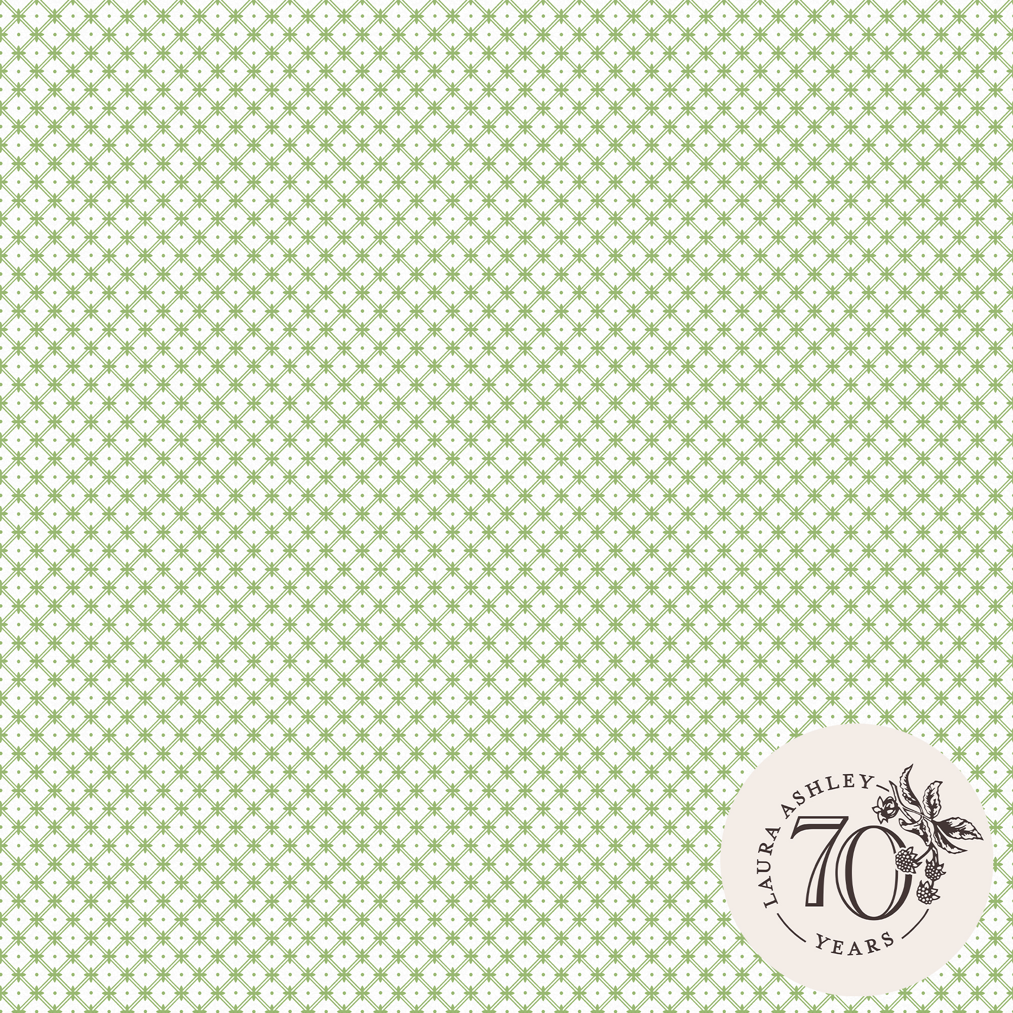 Tapet Laura Ashley Wickerwork Leaf Grön 119848