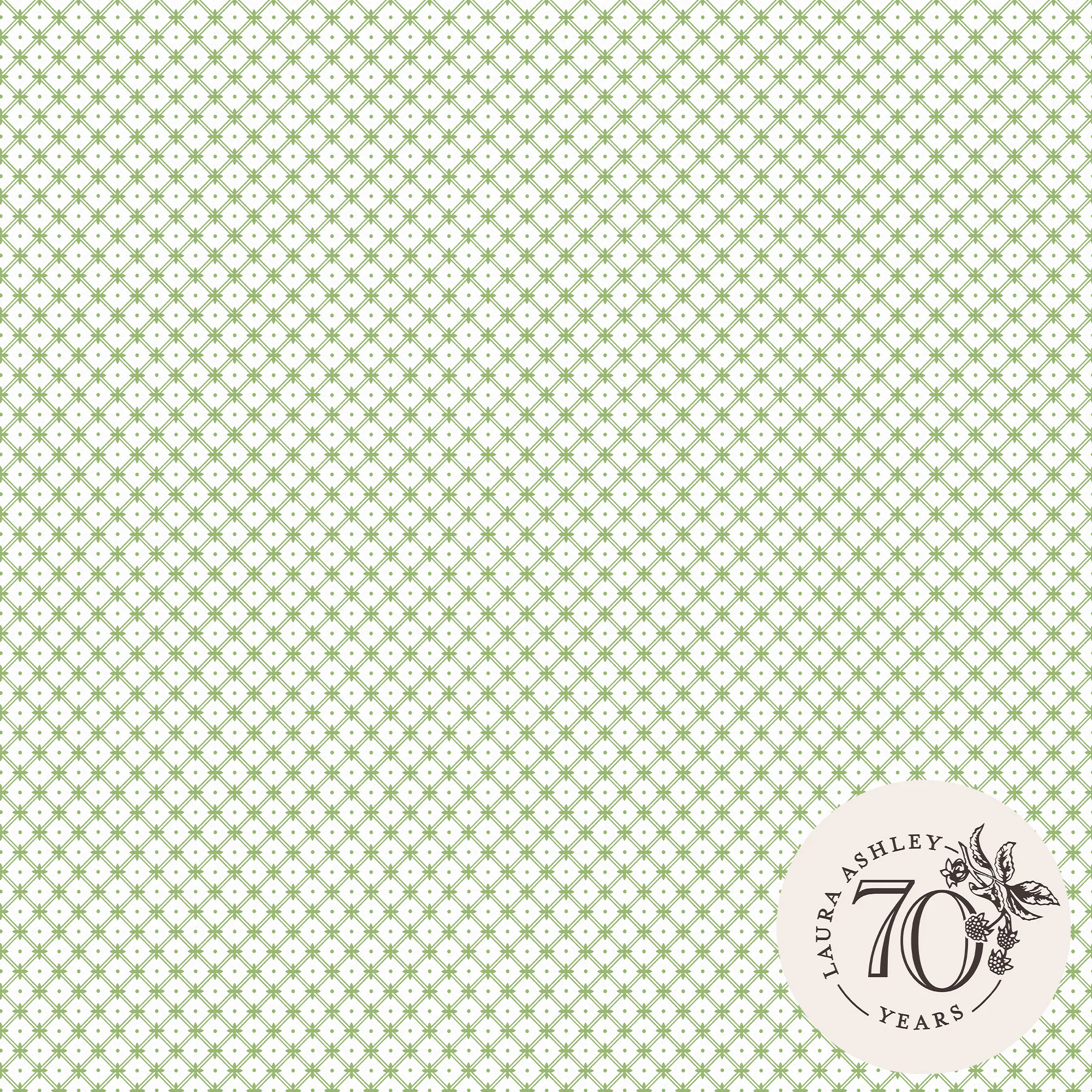 Tapet Laura Ashley Wickerwork Leaf Grön 119848