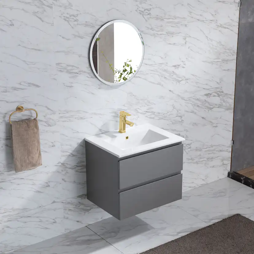 Tvättställsskåp Bathlife Eufori Grå