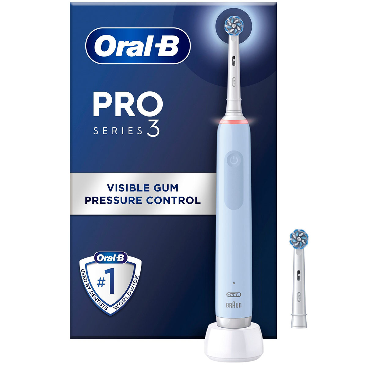 Eltandborste Oral-B Pro3 + Extra Refill