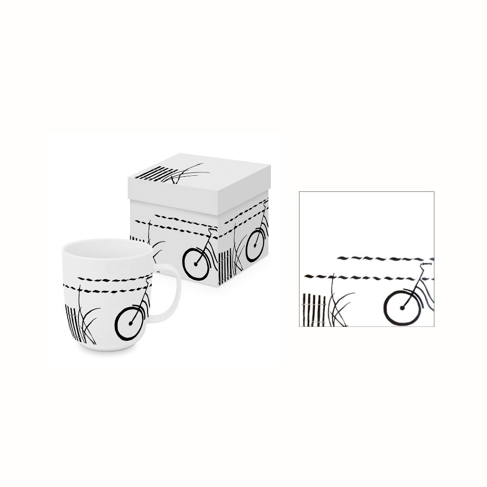 Gåvoset Paperproducts Design Atelier Atlantique Mugg 40 cl + Servett