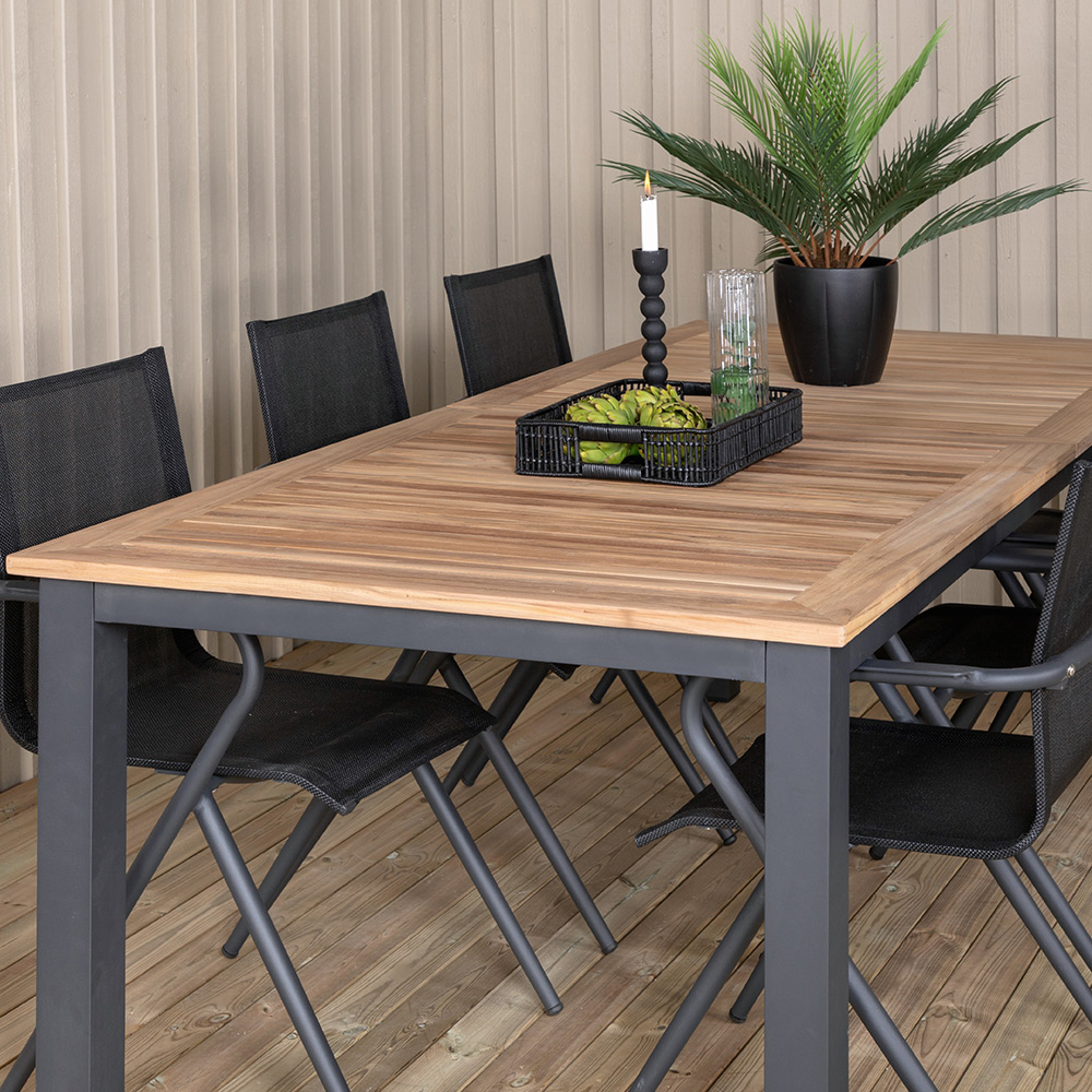 Matgrupp Venture Home Perla 224 med 6 Aspen Matstolar