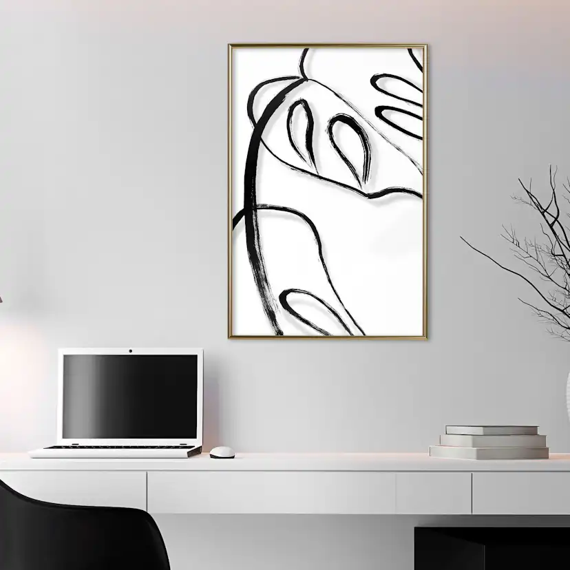 Poster Artgeist Affisch White Monstera