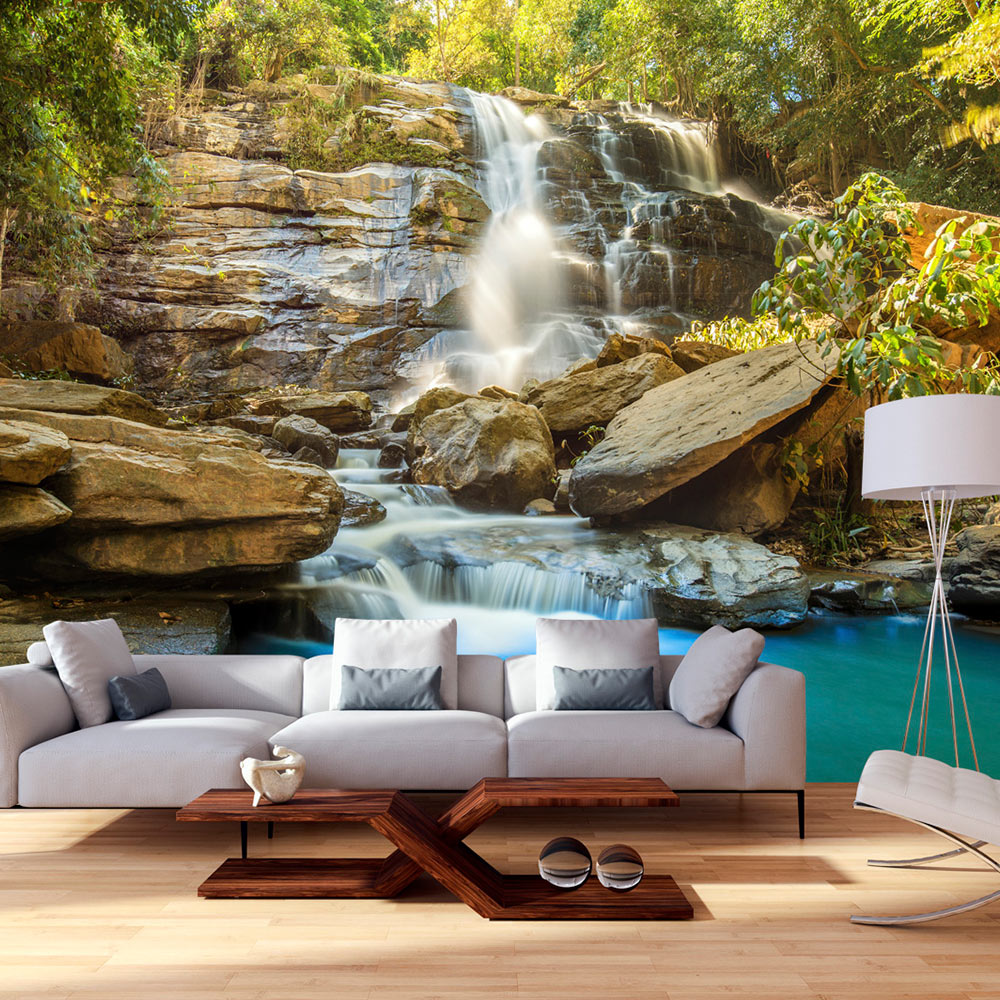 Fototapet Arkiio Självhäftande Waterfall In Chiang Mai Thailand