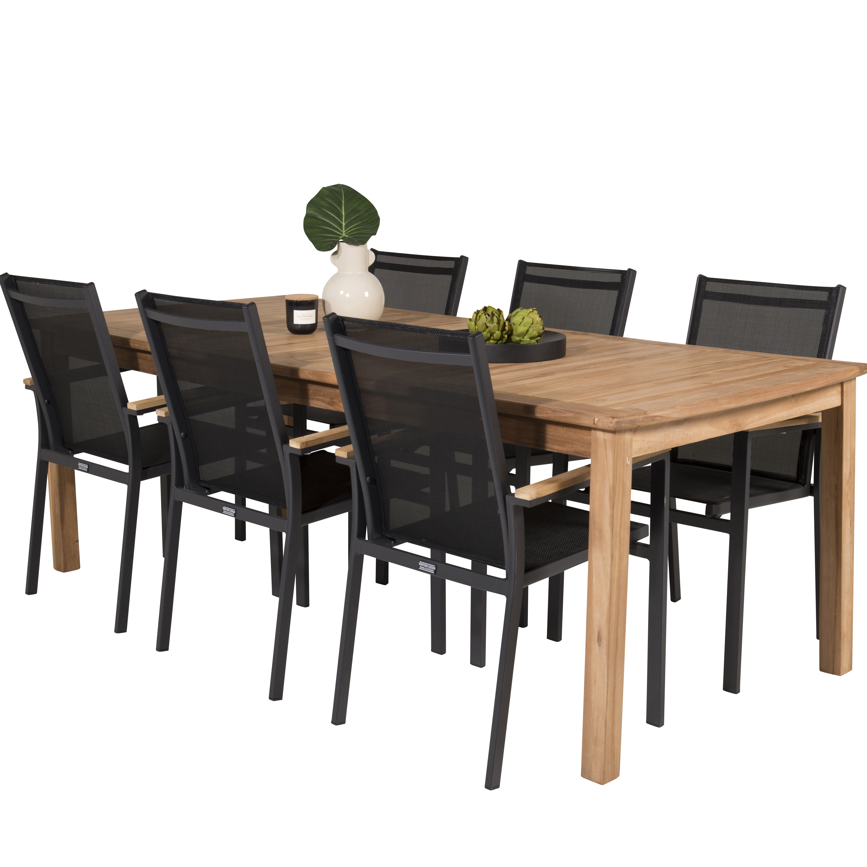 Matgrupp Venture Home Kiara 220 med 6 Thea Matstolar